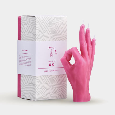 OK Candle Pink