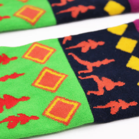Hop Hare Bamboo Socks - Yoga Poses