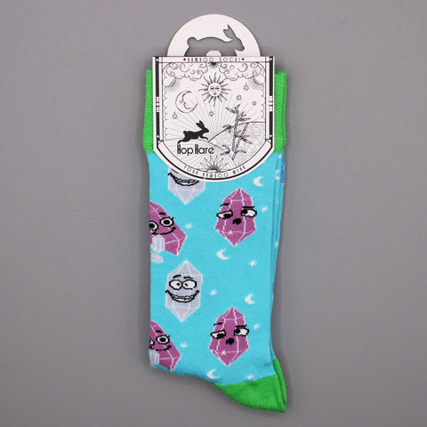 Hop Hare Bamboo Socks - Lucky Gemstones