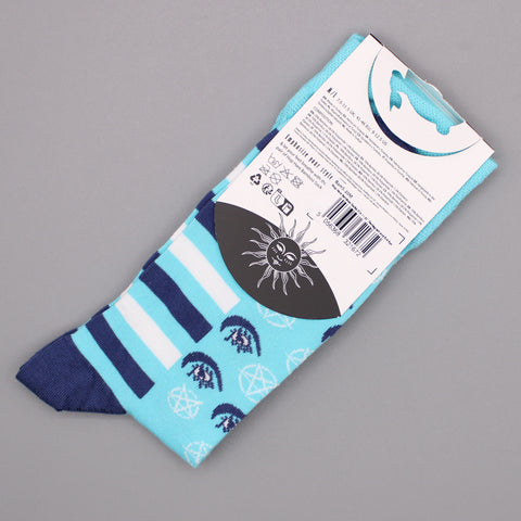 Hop Hare Bamboo Socks - Pentagram and Evil Eye