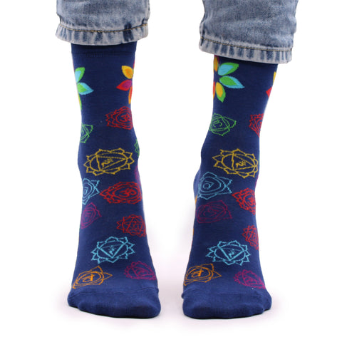 Hop Hare Bamboo Socks - Rainbow Chakra