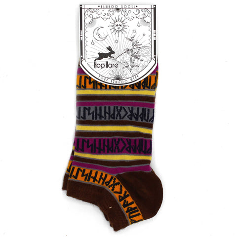 Hop Hare Bamboo Socks Low - Rune Stones