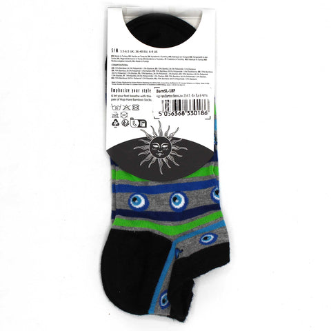 Hop Hare Bamboo Socks Low - Evil Eye & Hamsa