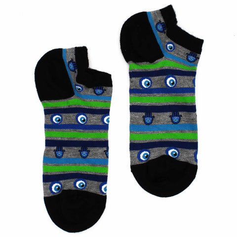 Hop Hare Bamboo Socks Low - Evil Eye & Hamsa