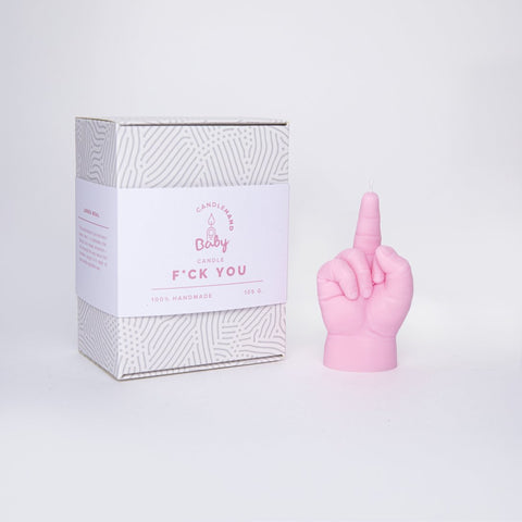 Baby F*CK YOU Candle Pink