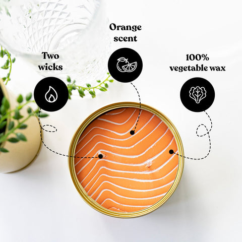 Orange Salmon CandleCan