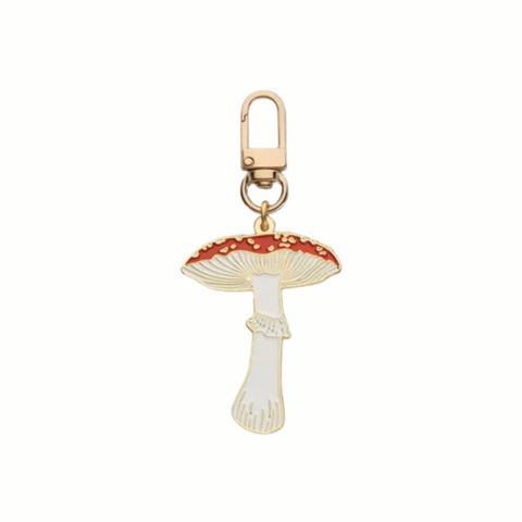 Enamel Carabiner Keychain "Fly Agaric"