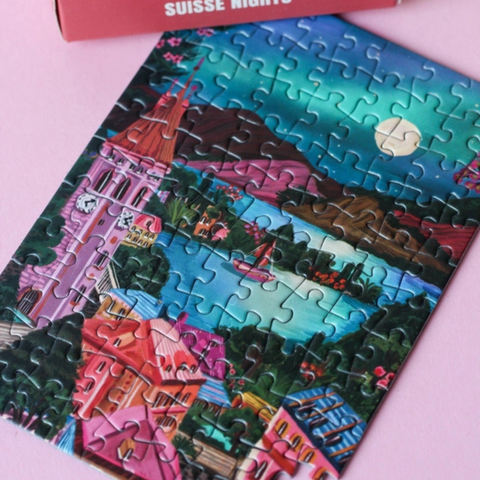 Suisse Nights Mini Puzzle, 99 Pieces