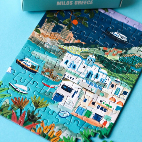 Milos Greece Mini Puzzle, 99 Pieces