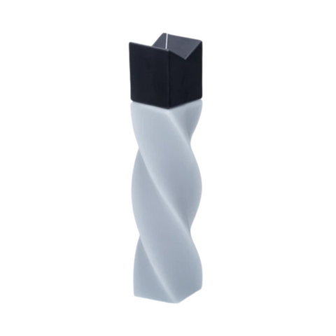 Geometrical pillar candle SPINS Crown Grey - Black