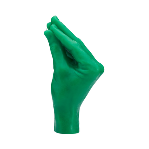 Italian Gesture Candle Green