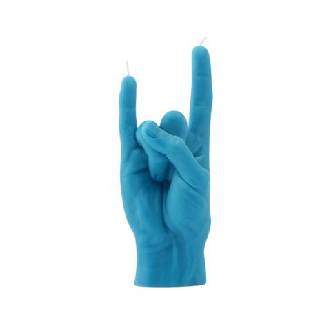 You Rock Candle Blue