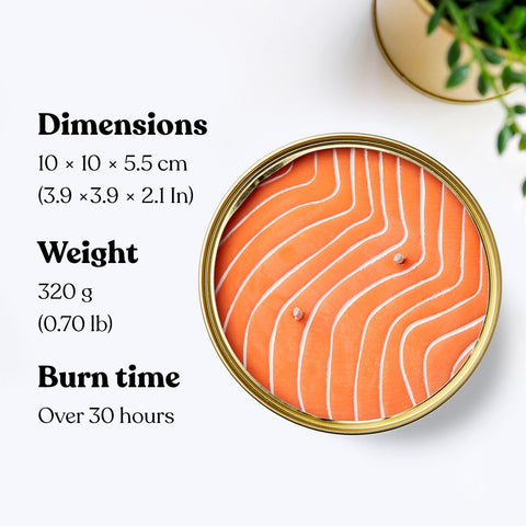 Orange Salmon CandleCan