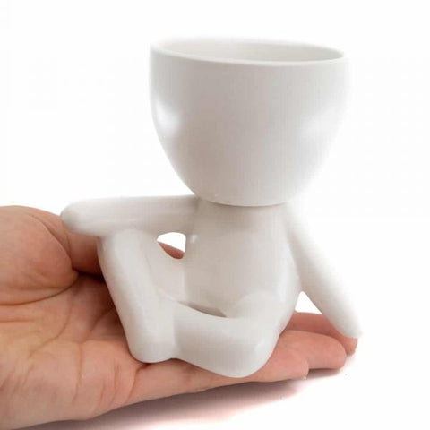 Flowerpot Guy Chilling White