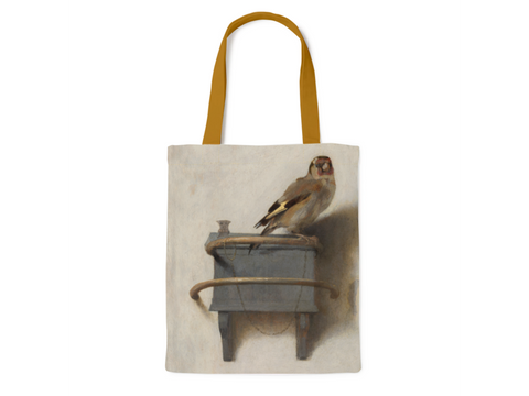 Cotton Tote Bag with lining, The Goldfinch