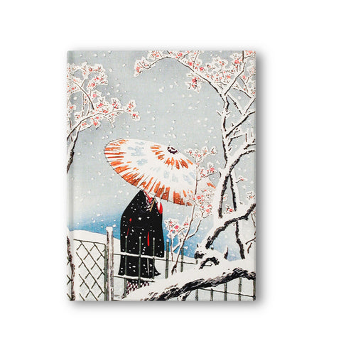 Softcover Notelet - Plum Tree in Snow