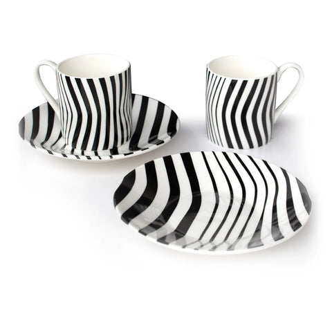 Espresso set, Optical Art