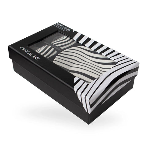 Espresso set, Optical Art