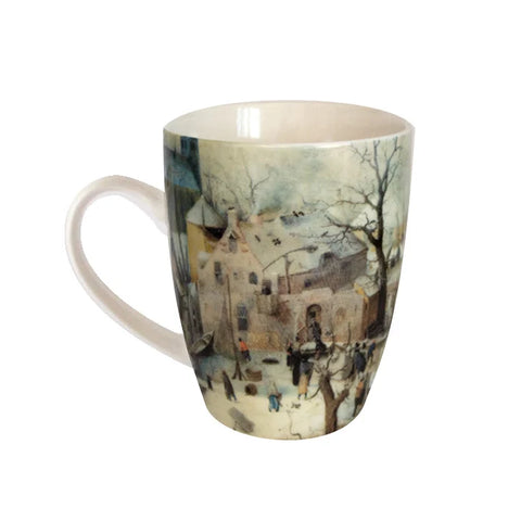 Mug, Avercamp, winter landscape