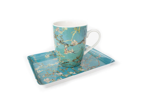 Set: Mug & tray, Almond Blossom, Van Gogh