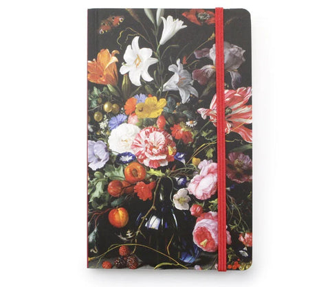 Softcover Notebook, Vase with Flowers, De Heem