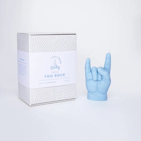 Baby YOU ROCK Candle Blue