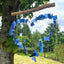 Recycled Glass Wind Chime - Blue Heart