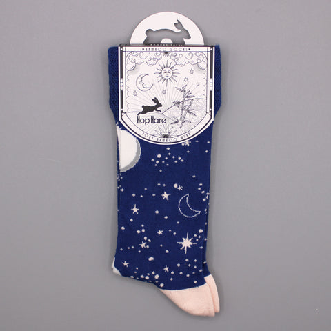 Hop Hare Bamboo Socks - Moon Walk