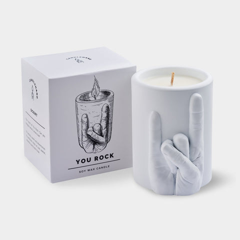 Scented You Rock Gesture Candle