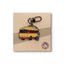Enamel Carabiner Keychain "Trolleybus"