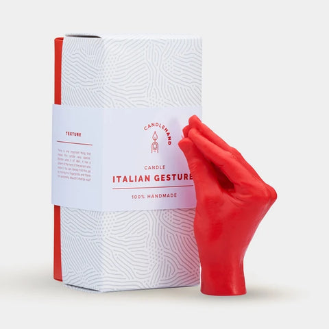 Italian Gesture Candle Red