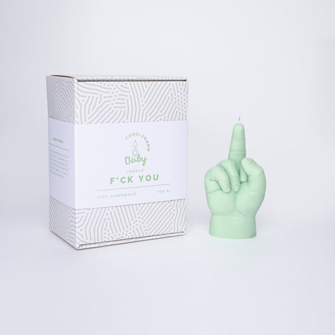 Baby F*CK YOU Candle Green