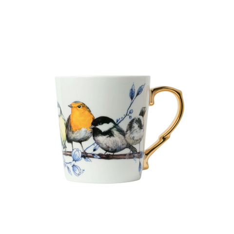 Mug Forest birds gold