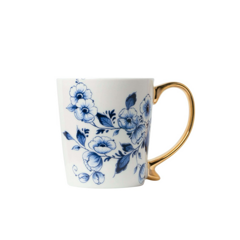 Mug Flowers gold