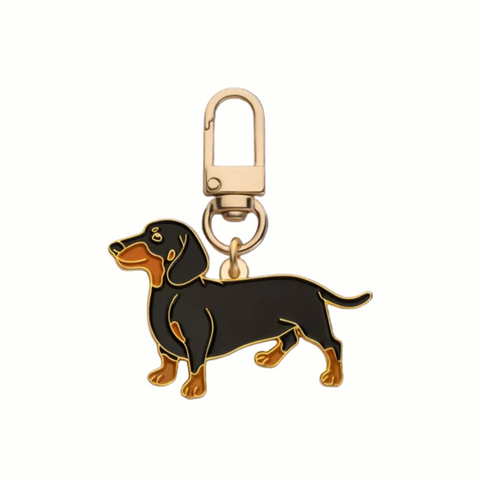 Enamel Carabiner Keychain "Dachshund"