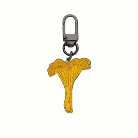 Enamel Carabiner Keychain "Chanterelle"