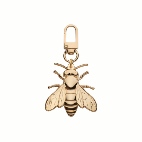 Brass Carabiner Keychain "Golden Bee"