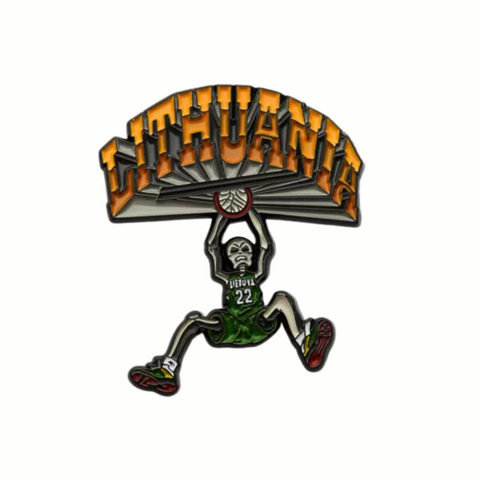 Enamel Pin "Lithuanian Basketball"