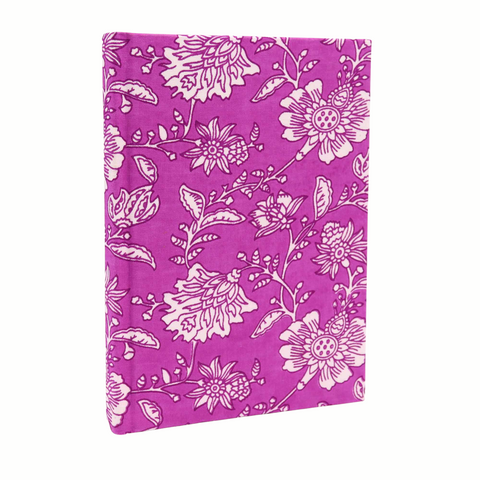 Cotton Bound Notebooks 20x15cm - 96 pages -Antique Fuchsia