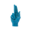 Gun Fingers Candle Blue