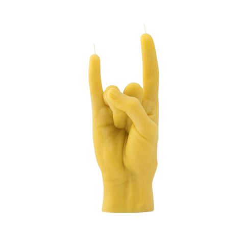 You Rock Candle Yellow
