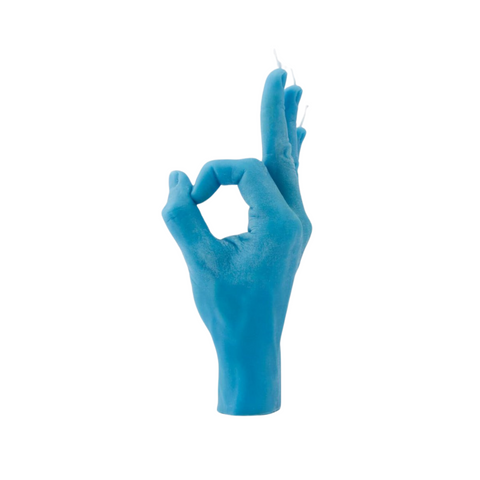 OK Candle Blue