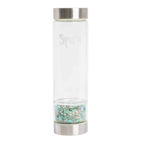 Spiru Gemstone Water Bottle Amazonite – 400 ml