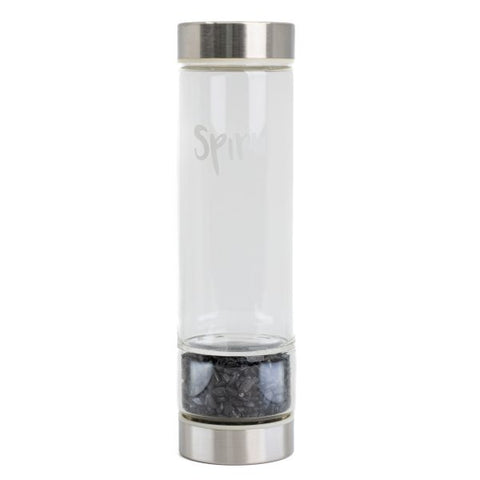 Spiru Gemstone Water Bottle Black Tourmaline – 400 ml