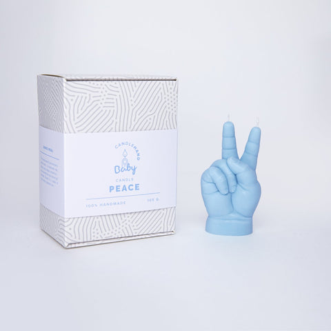 Baby PEACE Candle Blue