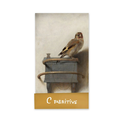 A7 Flip booklet, Goldfinch, Carel Fabritius