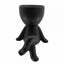 Flower Pot Guy Legs Crossed Black