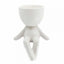 Flowerpot Guy Sitting White