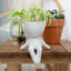 Flowerpot Guy Sitting White