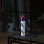 Geometrical pillar candle SPINS Cube Grey - Purple